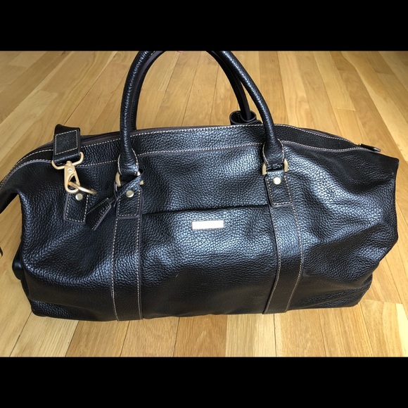 leather rolling duffel